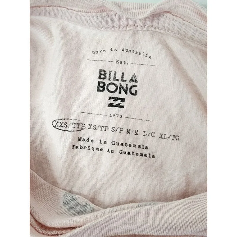 Billabong Girls Light Pink XXS T-Shirt